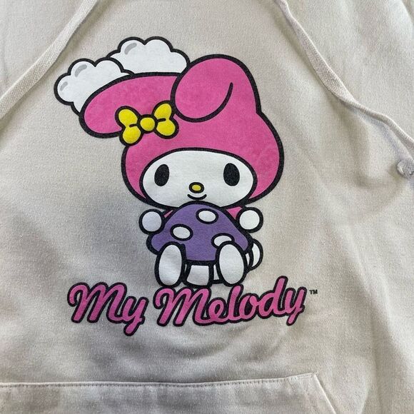 Sanrio My Melody Small Hoodie Pullover Cream Long Sleeve - Picture 3 of 10